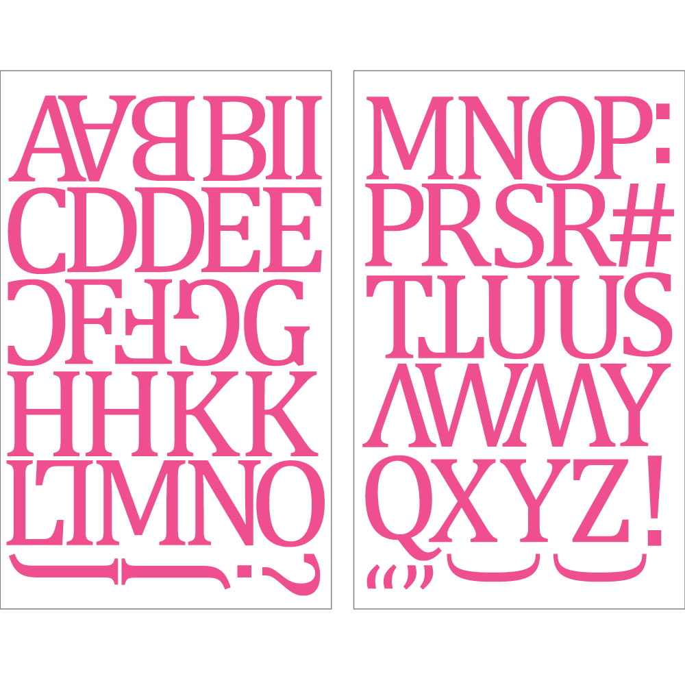 9-308 Pink Camdon Polyvinyl Iron-on Letters 1 1/2 – SEI Crafts